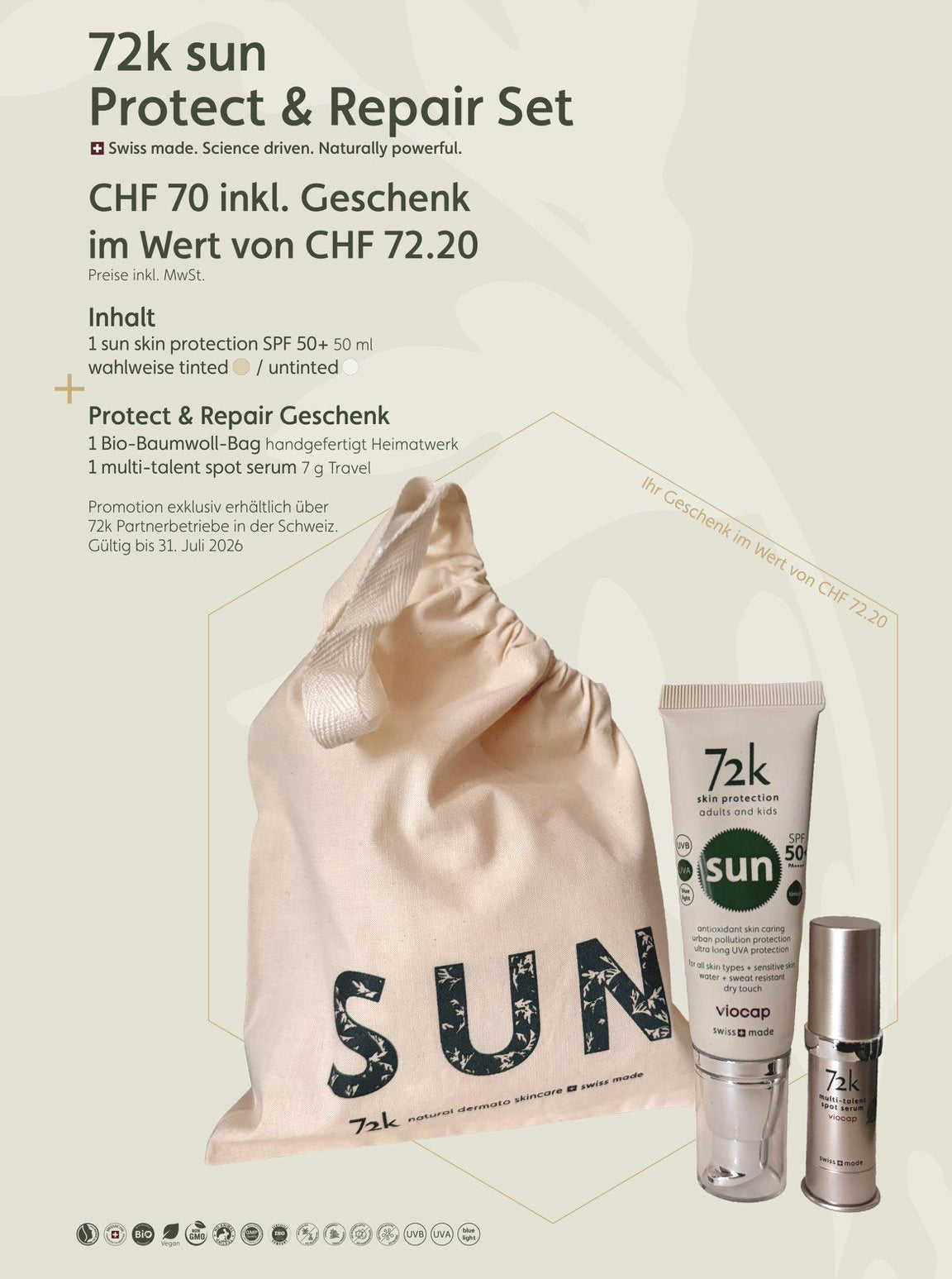 skin protection SPF50+ – Protect & Repair Set