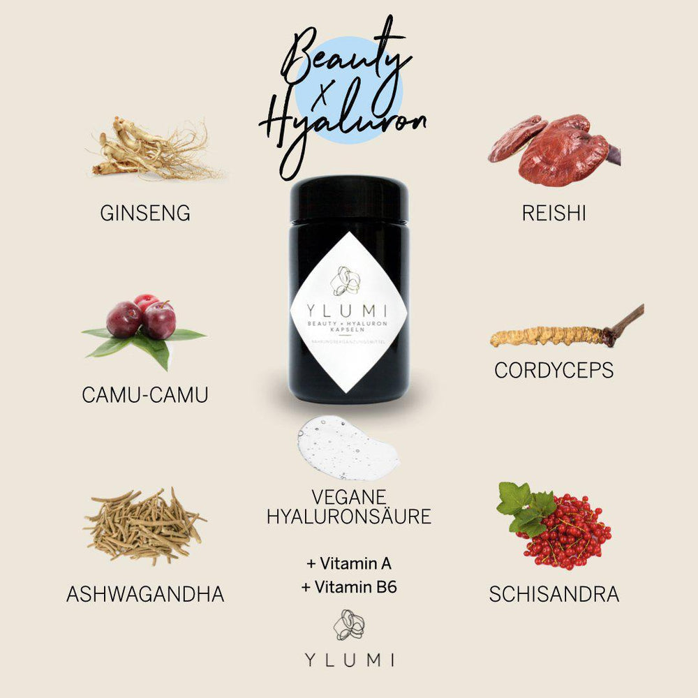Beauty x Hyaluron Kapseln - Haut und Haare